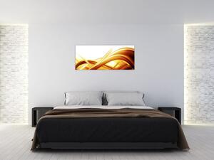 Tablou - Abstrac galben (120x50 cm)