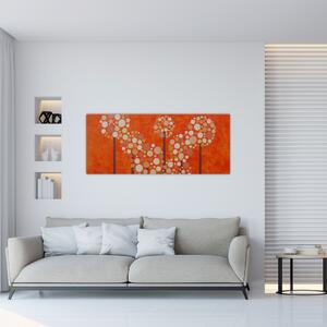 Tablou - Pădurea portocalie (120x50 cm)