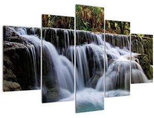 Tablou - Cascadă în junglă (150x105 cm)