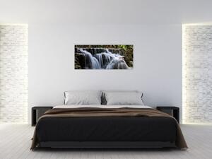 Tablou - Cascadă în junglă (120x50 cm)