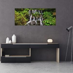 Tablou - Cascadă tropicală (120x50 cm)