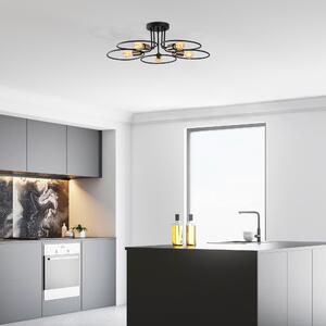 Lustra Wave Chandelier, Negru, 73x73x22 cm