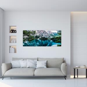 Tablou - Lac în Alpi (120x50 cm)