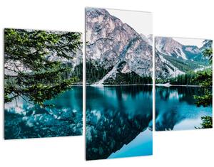 Tablou - Lac în Alpi (90x60 cm)
