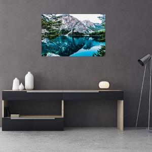 Tablou - Lac în Alpi (90x60 cm)