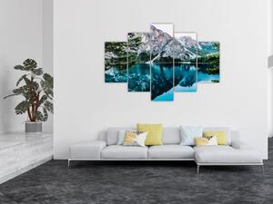 Tablou - Lac în Alpi (150x105 cm)