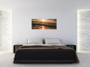 Tablou - Apus de soare, ocean (120x50 cm)