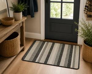 Covor Pentru Usa Intrare, Flex 19610, Antiderapant, Gri, 50x80 cm