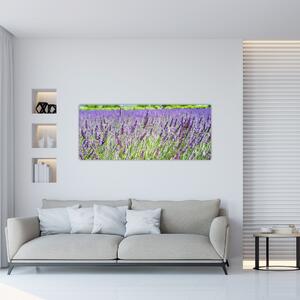 Tablou - Lavandă în câmp (120x50 cm)