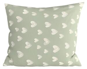 Husa de perna din microfibra STARS HEARTS 45x45 cm, verde