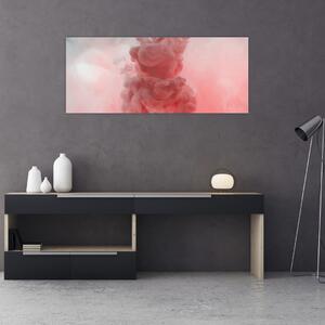 Tablou - Fum roșu (120x50 cm)