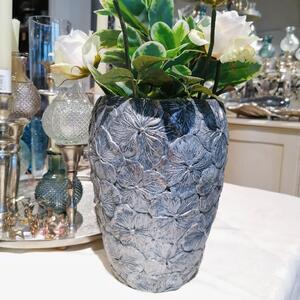 Vaza Decorativa Silver Hortensia 23 cm