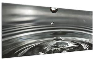 Tablou - Picături de apă (120x50 cm)