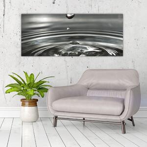 Tablou - Picături de apă (120x50 cm)
