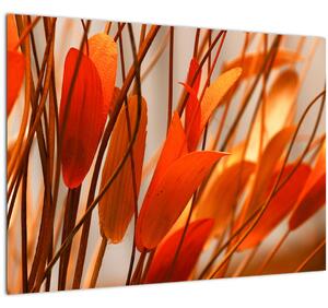 Tablou - Frunze înflorite (70x50 cm)