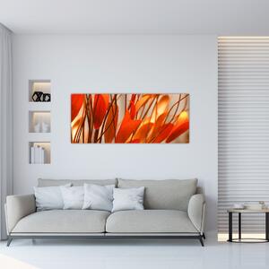 Tablou - Frunze înflorite (120x50 cm)