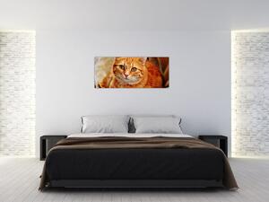 Tablou - Pisica tolenită (120x50 cm)