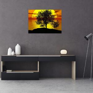 Tablou - Silueta copacilor (70x50 cm)