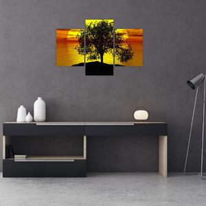 Tablou - Silueta copacilor (90x60 cm)