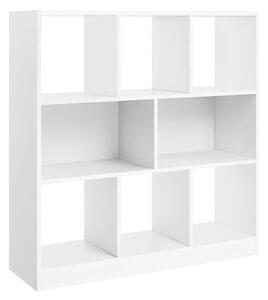 Biblioteca Vasagle, Model Melina, 97,5x30x100 cm, Alb