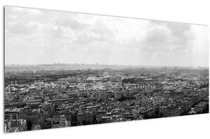 Tablou - Acoperișuri clădirilor din Paris (120x50 cm)