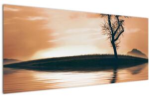 Tablou - Copaci pe insulă (120x50 cm)