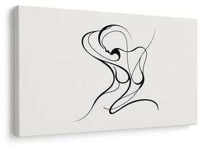 Tablou linie delicată a corpului feminin