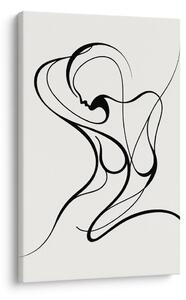 Tablou linie abstractă a femeii