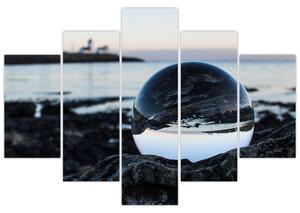 Tablou - Bile de sticlă pe piatră (150x105 cm)