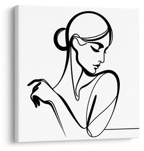Tablou linie feminină misterioasă