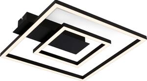 Plafonieră LED Briloner FRAME, 22 W, 230 V, 3000 K, 30 x 32 cm, neagră