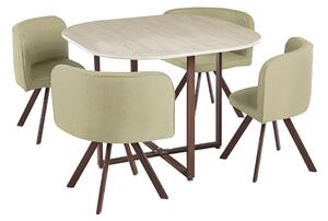 Set sufragerie 4+1 Brianite (maro deschis + natural). 1065326