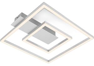 Briloner - Plafonieră LED FRAME, 22 W, 230 V, 3000 K, 30 x 32 cm, crom mat