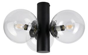 Plafonieră SFERIO 3xE14/5W/230V negru/transparent