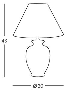 Kolarz 731.70W.160 - Lampă de masă NONNA 1xE27/100W/230V flori alb/auriu