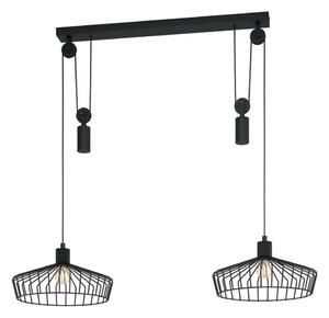Eglo 43438 - Lustră suspendată pe cablu WINKWORTH 2xE27/40W/230V