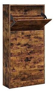 Dulap Pantofi Model Caden, Maro rustic , 60x24x120 cm