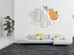 Tablou - Ilustrație de frunze (150x105 cm)