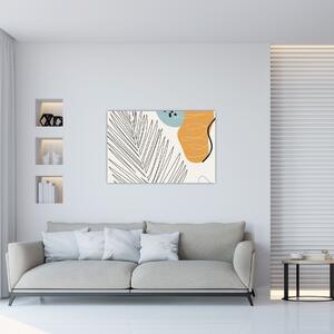 Tablou - Ilustrație de frunze (90x60 cm)