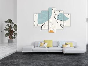 Tablou - Ilustrație de frunze (150x105 cm)