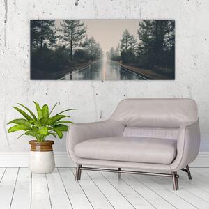 Tablou - Drum în ploaie (120x50 cm)
