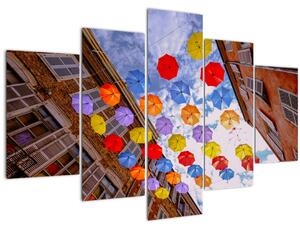 Tablou - Umbrele colorate (150x105 cm)