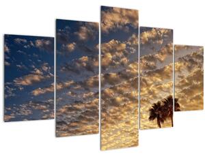 Tablou - Palmieri între nori (150x105 cm)