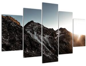 Tablou - Lanț de munți stâncos (150x105 cm)