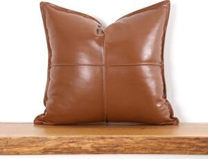 Perna 210FLF1116, maro, piele ecologica, 50x50 cm