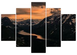 Tablou - Lac între munți (150x105 cm)