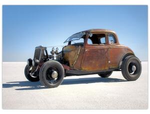 Tablou - Mașină în deșert (70x50 cm)