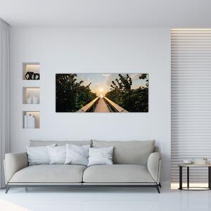 Tablou - drum spre soare (120x50 cm)