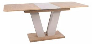 Masa extensibila PLATON, stejar/casmir, PAL laminat, 136/176x80x76 cm