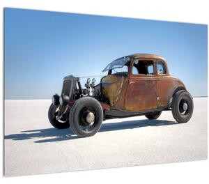 Tablou - Mașină în deșert (90x60 cm)